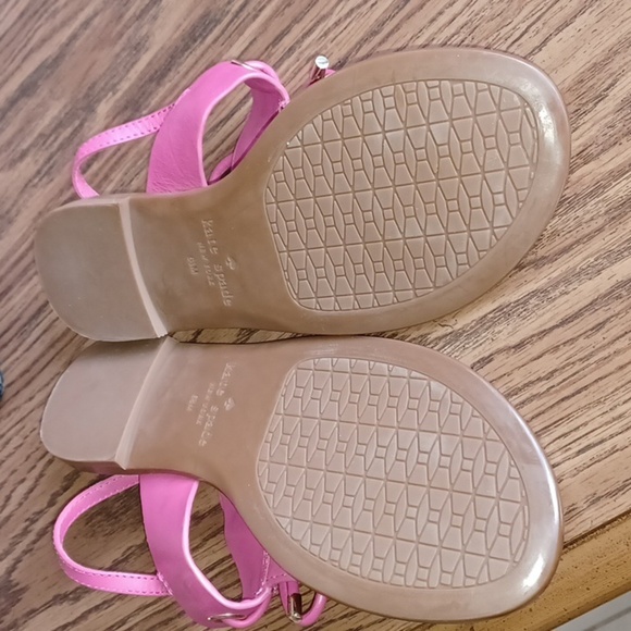 Kate Spade New York Leather Thong Sandals In Carolina Pink Size 6 1/2, NWOT - Picture 4 of 5